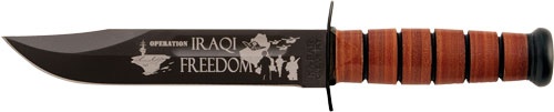 Ka-Bar Usmc Operation Iraqi Freedom 7\" W\/Leather Shth Usmc