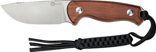 Civivi Knife Timberbark 3.2\" Fixed Guibourtia Wood\/Satin