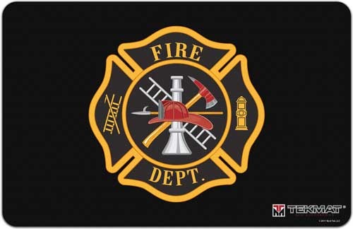 TekMat Armorers Bench Mat 11" x 17" Firemans Shield
