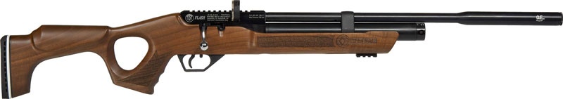 Hatsan Flash Qe .25 Pcp 900 Fps Walnut\/Blued W\/ 2 Mags