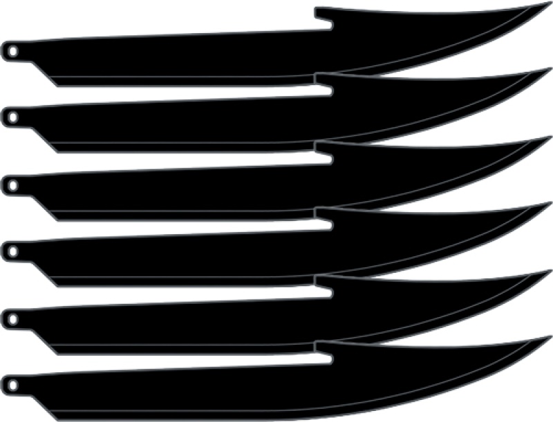 Outdoor Edge 5\" Replacement Blades 6-Pack Boning\/Fillet