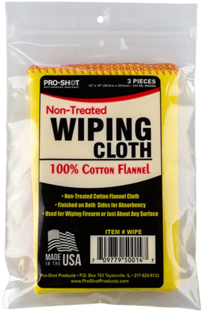 Pro Shot Non-Treated Cloth 12\"X12\" 3Pk