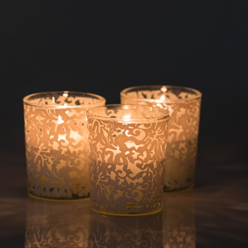 Richland Lace Design Votive Candle Holder Set Of 72