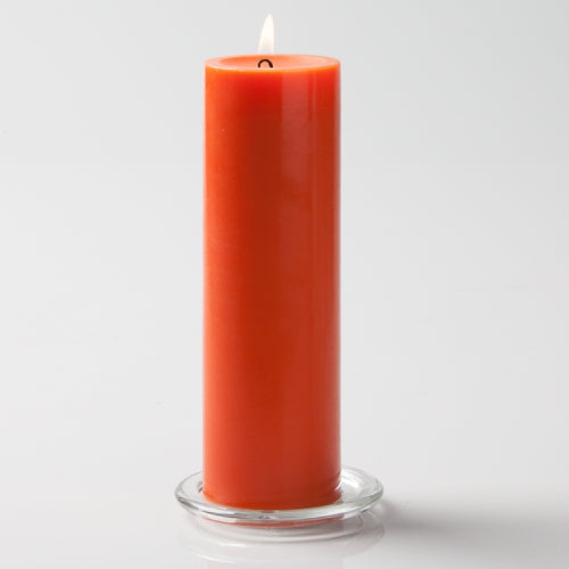 Richland Pillar Candle 3"X9" Orange