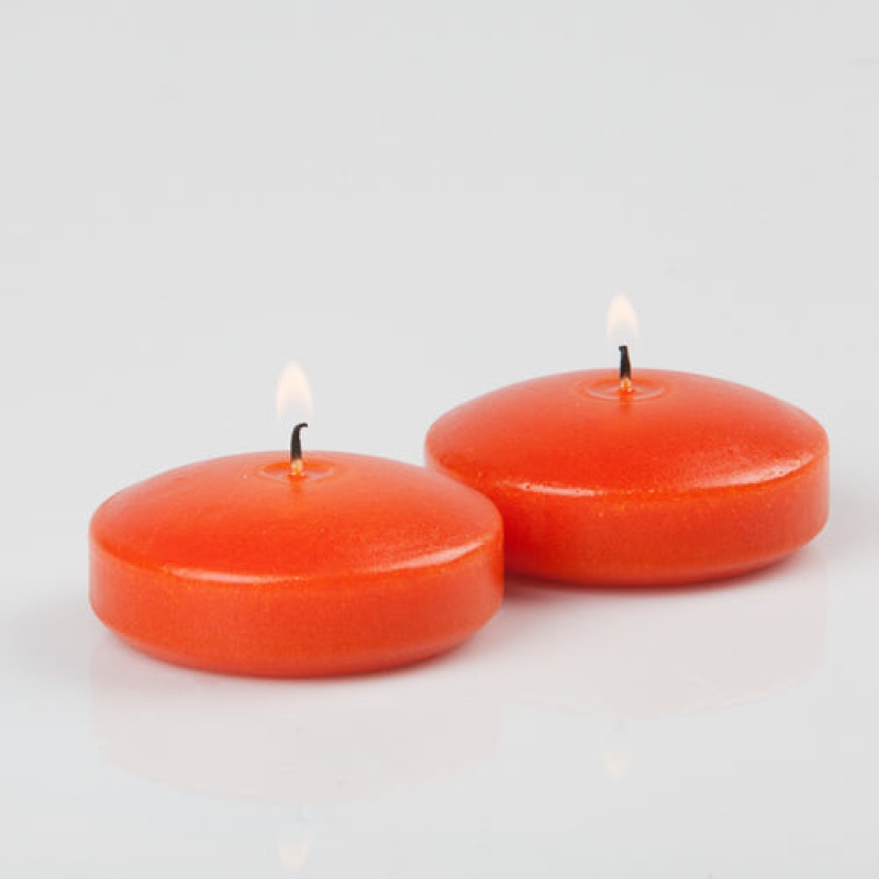 Richland Floating Candles 3" Orange Set Of 72