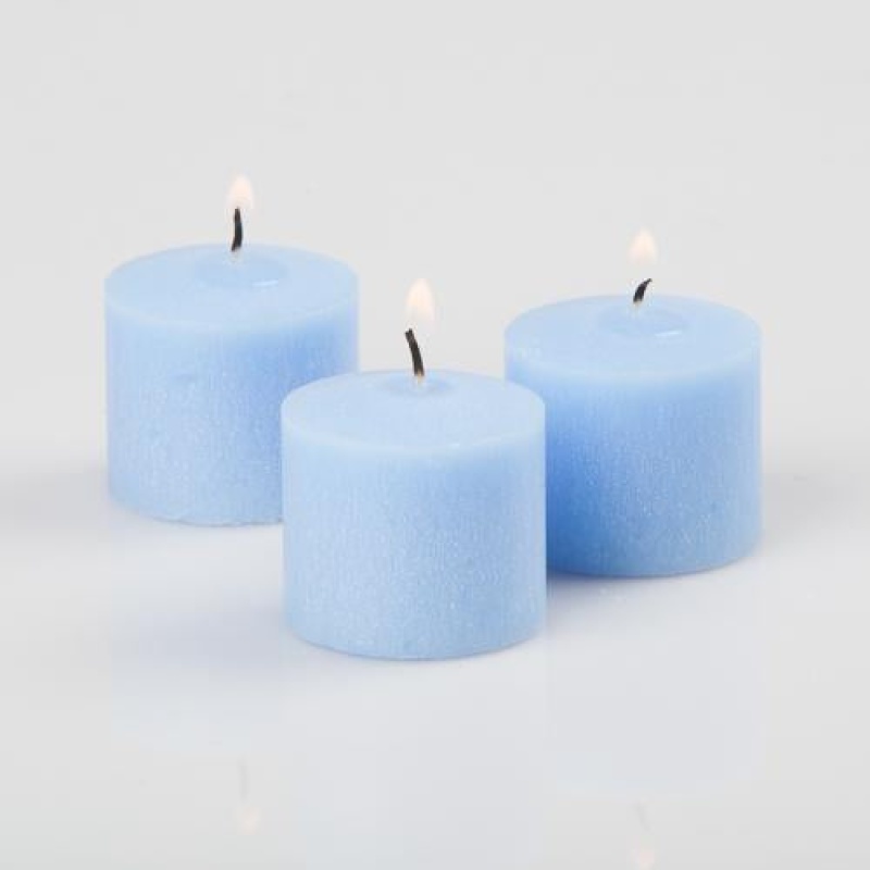 Richland Votive Candles Unscented Light Blue
