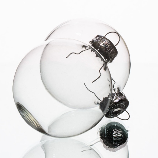 Richland Glass Ornaments 2” Clear Set Of 12